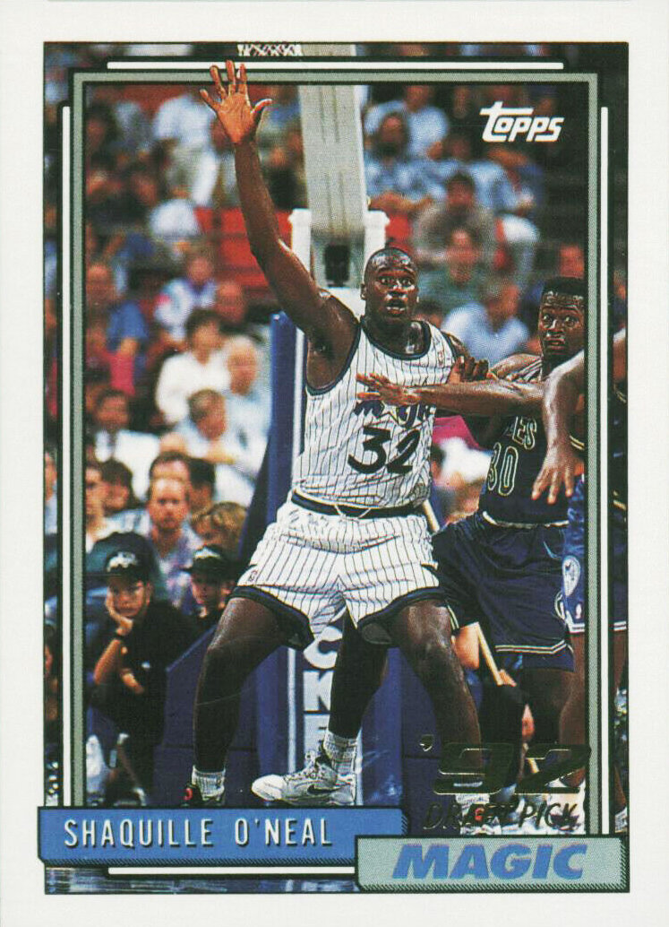 1992 Topps Shaquille O'Neal number 362